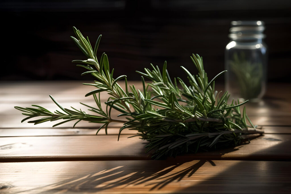 Benefici e modalità d'uso olio essenziale di rosmarino Boccetta di olio essenziale di rosmarino