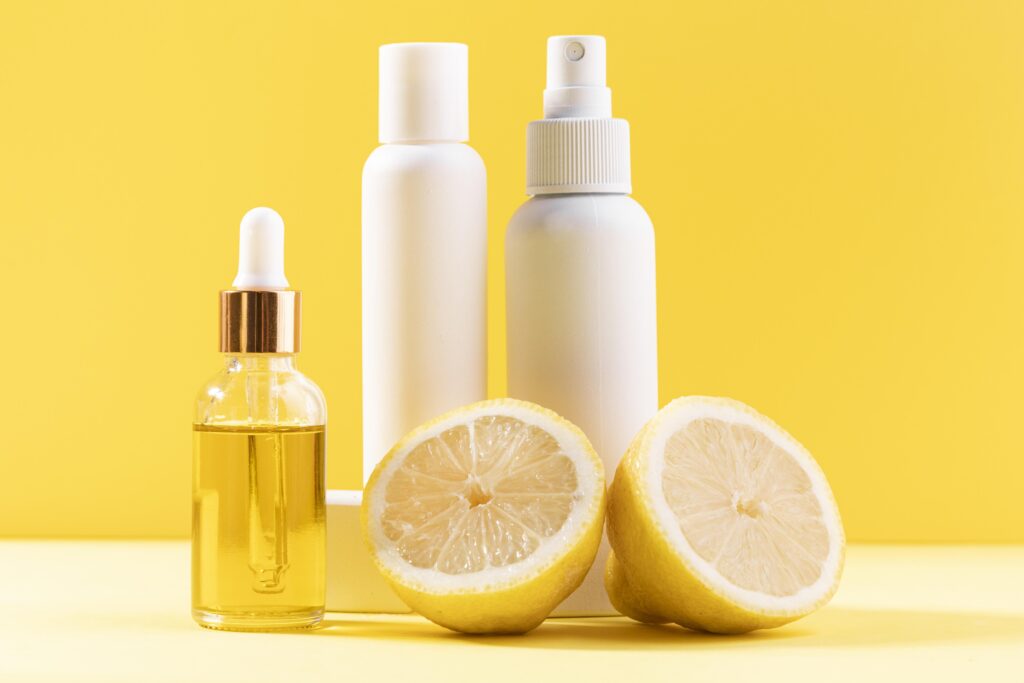 Olio essenziale di limone con dosatori