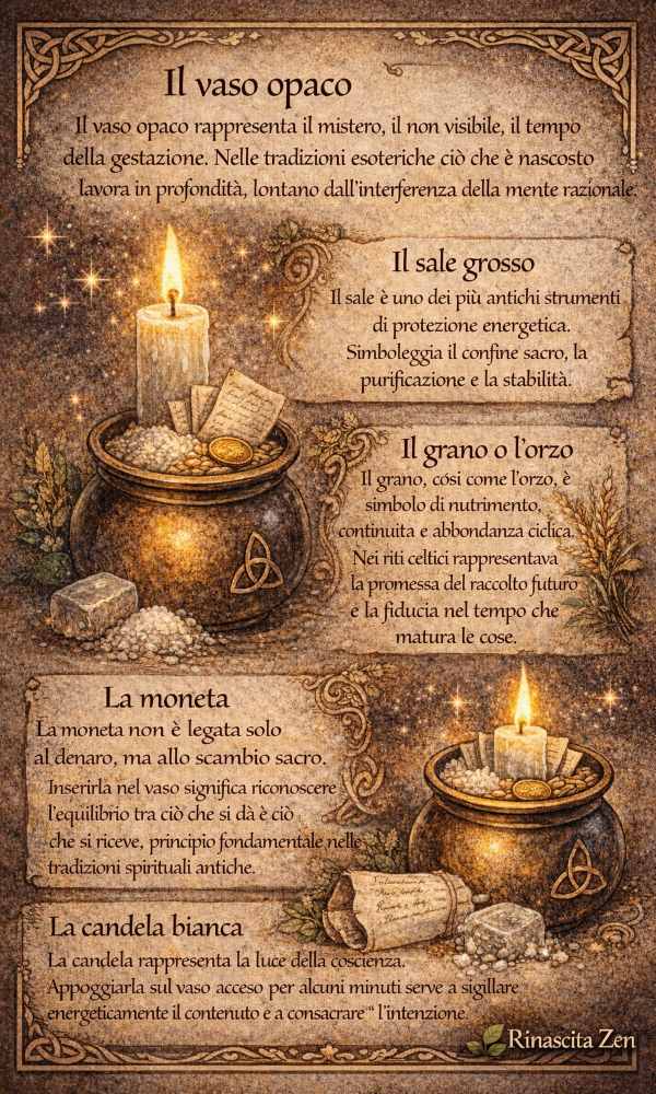 Rituale del vaso del destino del 1° gennaio: significato spirituale, origini celtiche, come preparlo elementi da inserire nel vaso del destino