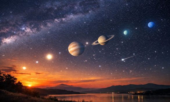 Allineamento dei pianeti 28 febbraio
