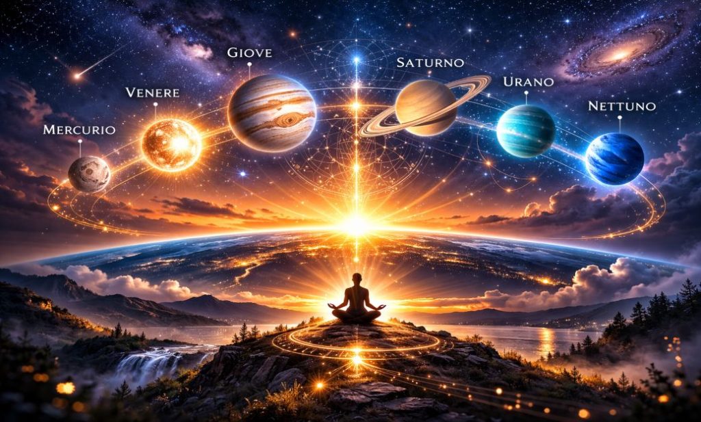 Allineamento dei pianeti 28 febbraio 2026: significato astronomico ed energie spirituali in movimento allineamento pianeti